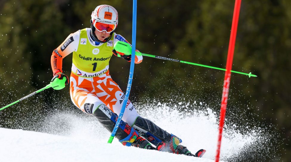 SOLDEU,ANDORRA,18.MAR.23 - ALPINE SKIING - FIS World Cup Final, slalom, ladies. Image shows Petra Vlhova (SVK). Photo: GEPA pictures/ Mathias Mandl
