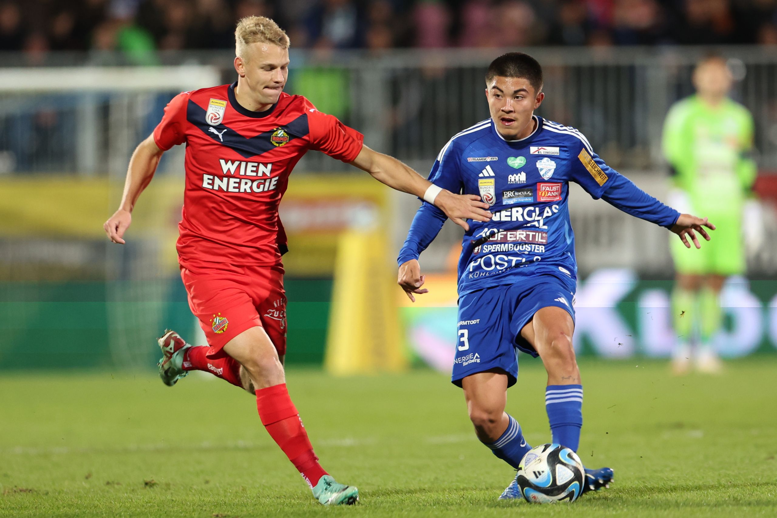 Angelo Brückner und Rapid-Profi Marco Grüll