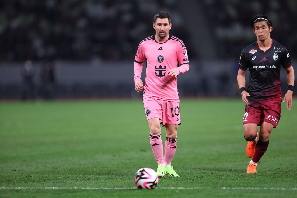 Lionel Messi mit einem Kurzeinsatz für Inter Miami gegen Vissel Kobe
