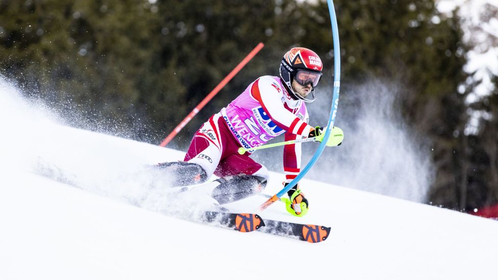 Alpin-Skirennläufer Christian Hirschbühl wird beim Slalom in Kranjska Gora am Samstag nach mehr als zweijähriger Verletz