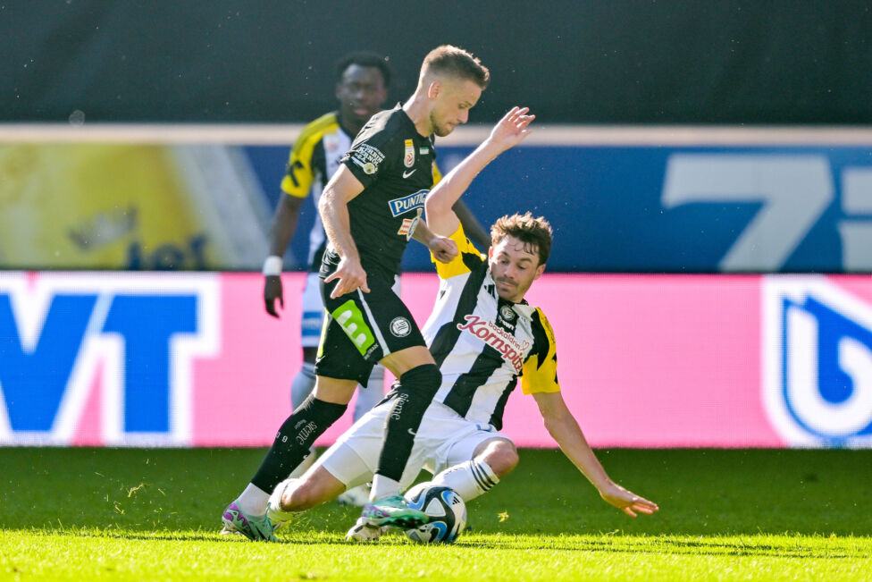 51,6 Prozent beträgt die Zweikampfquote von Sturm (Salzburg: 47,7)