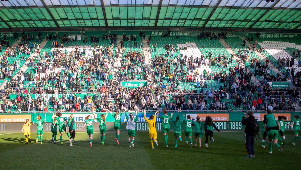 Bei der Heimspielpremiere der Rapid-Frauen im Allianz-Stadion gegen Traiskirchen wurde bereits ein Publikumsrekord gebro