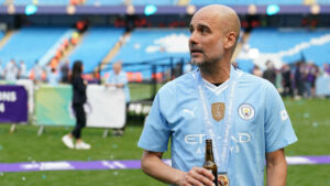 Pep Guardiola lässt am Sonntagabend auf die Frage nach seiner Zukunft überraschend aufhorchen