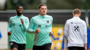 ÖFB-Kapitän Marcel Sabitzer hält Weitschüsse, wie sie im Turnierverlauf bereits für einige sehenswerte Tore gesorgt habe