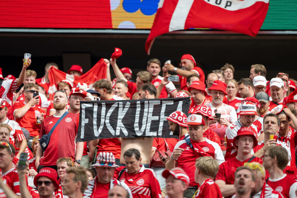 Für diesen Banner wurde Dänemark von der UEFA bestraft