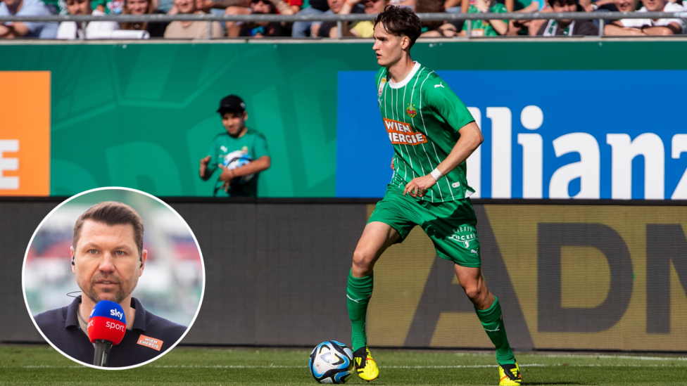 Rapid-Sportchef Markus Katzer hat den bevorstehenden Abgang von Youngster Nikolas Sattlberger am Sky-Mirkofon bestätigt