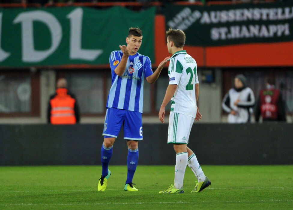 Im Duell in Wien gab es für Aleksandar Dragovic und Dynamo Kiew ein 2:2-Remis