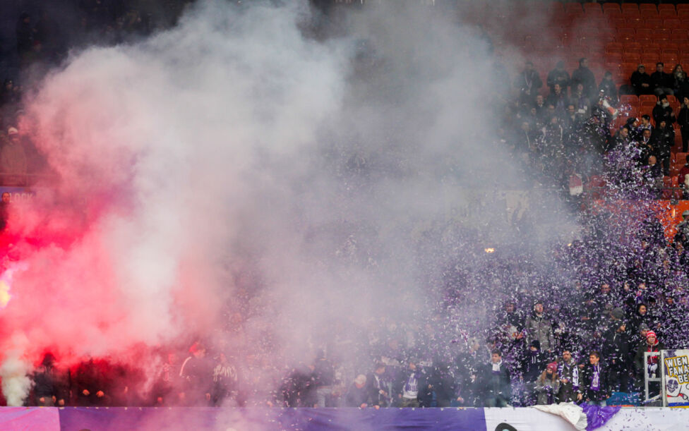 12. Februar 2017: Beim Wiener Derby im Ernst-Happel-Stadion kommt es zu Ausschreitungen
