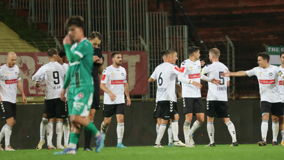 Erfolg gegen Rapid II: Mit dem vierten Sieg in Folge bleibt die Admira im Spitzenfeld der ADMIRAL 2. Liga und an Tabelle