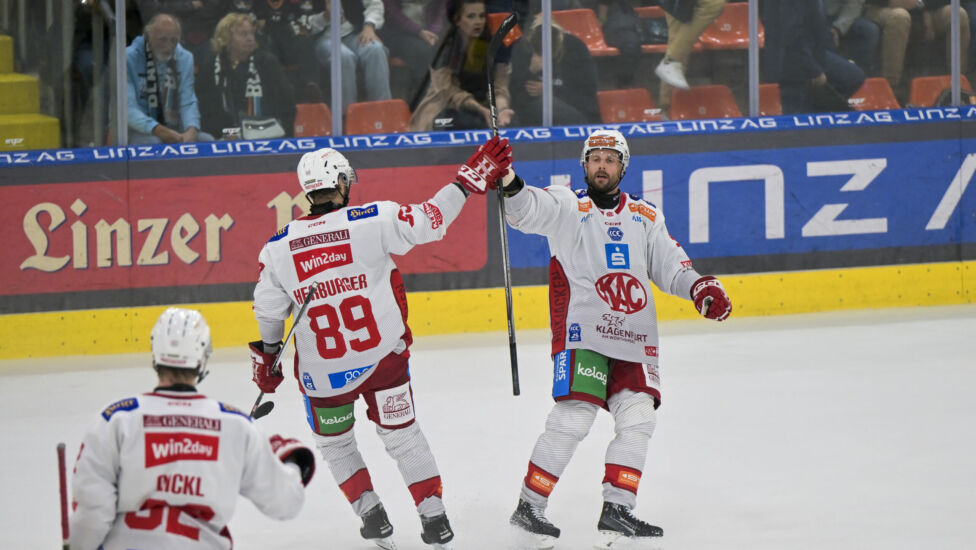 Vizemeister KAC hat in seinem dritten ICE-Saisonspiel den ersten vollen Erfolg eingefahren