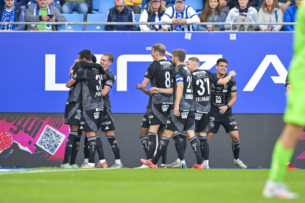 Der WAC sich hat nach zwei Liga-Niederlagen in Folge mit einem Auswärtssieg bei Blau-Weiß Linz wieder zurückgemeldet