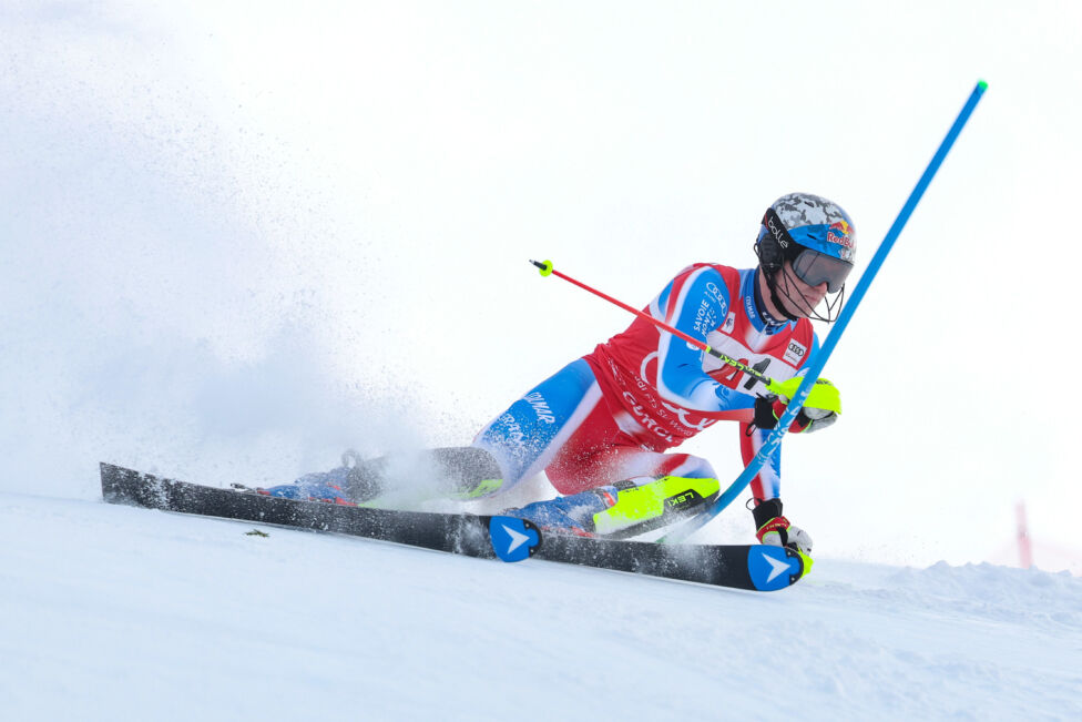 Clement Noel liegt nach dem ersten Durchgang im Weltcup-Slalom von Gurgl in Führung