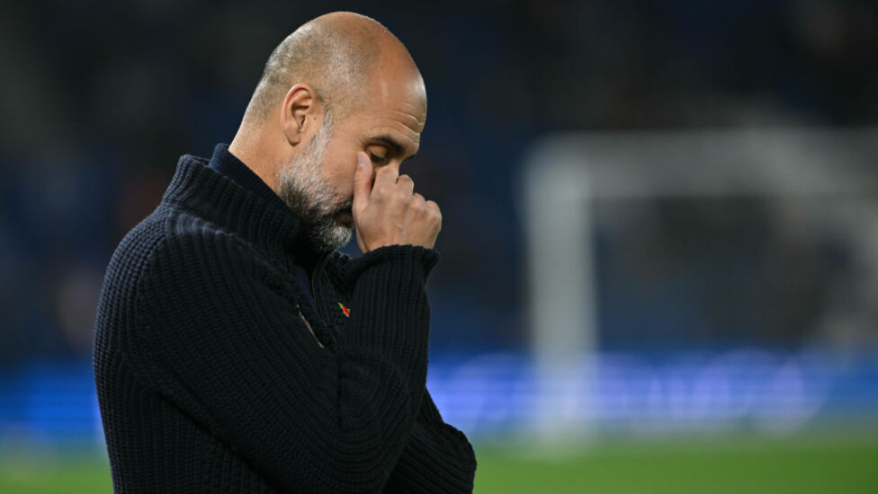 Pep Guardiola beschönigte nichts nach der historischen Pleite. "Vielleicht hat es nach sieben Jahren, in denen wir sechs