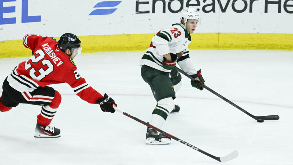 Minnesota Wild hat sich in der nordamerikanischen Eishockeyliga NHL den Chicago Blackhawks geschlagen geben müssen