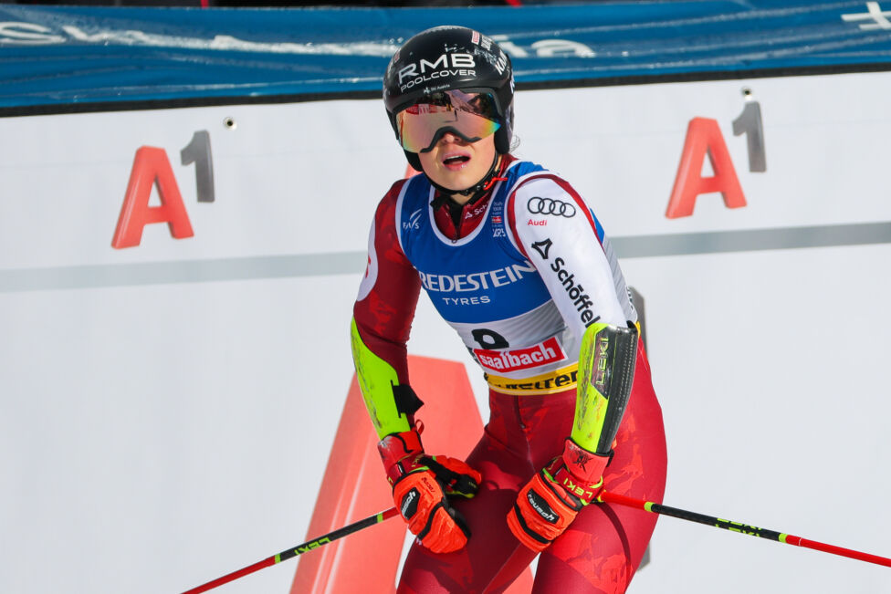 Die Italienerin Federica Brignone hat den erste Durchgang im WM-Riesentorlauf von Saalbach-Hinterglemm dominiert