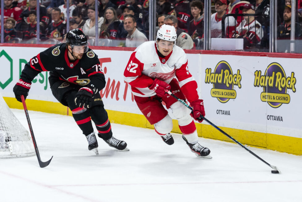 Marco Kasper ist mit den Detroit Red Wings erneut leer ausgegangen und muss um den Playoff-Start in der National Hockey 