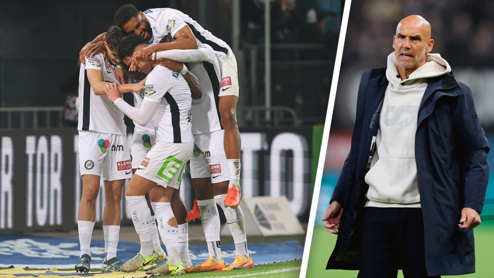 Während Red Bull Salzburg ein weiteres Jahr ohne Titel bleibt, war die Freude nach dem Sieg im Spitzenspiel bei Sturm Gr