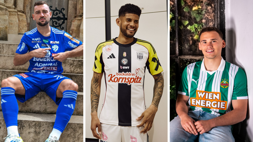VOTING: Wer hat das schönste Heimtrikot in der ADMIRAL Bundesliga 2025/26?