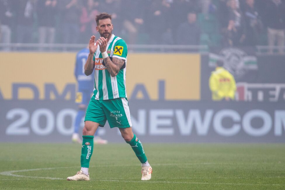 Guido Burgstaller hat die vereinsinterne Wahl zum "Rapidler der Saison 2024/25" gewonnen