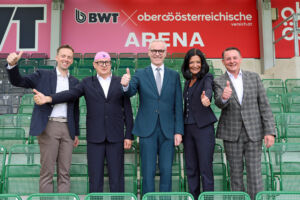 Neuer Stadionname: Ried präsentiert Sponsoren-Doppel