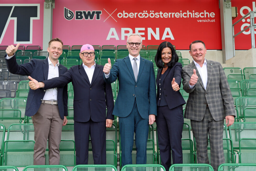 Neuer Stadionname: Ried präsentiert Sponsoren-Doppel