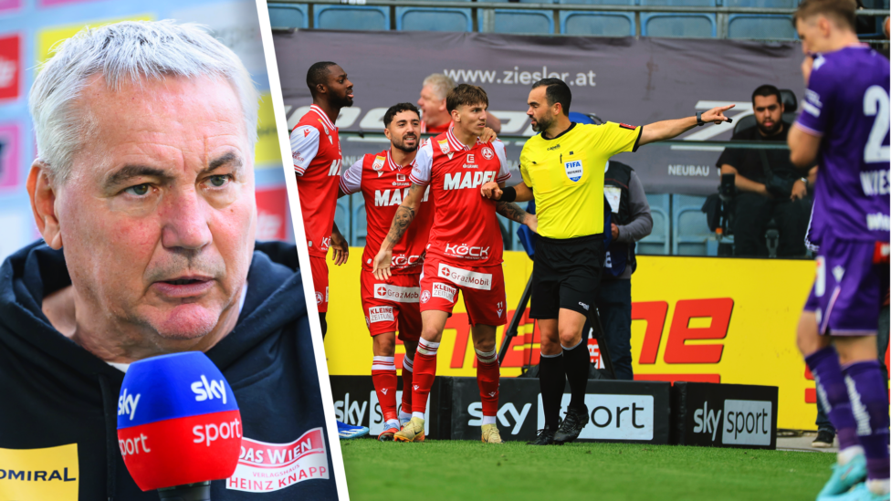 "Klarer Elfmeter": Pacult versteht VAR-Eingriff bei GAK vs. Austria nicht