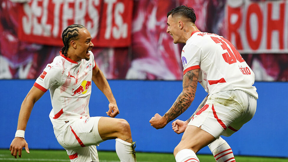 Ex-Salzburger Benjamin Sesko und sein Teamkollege Xavi Simons stehen vor dem Abgang von RB Leipzig