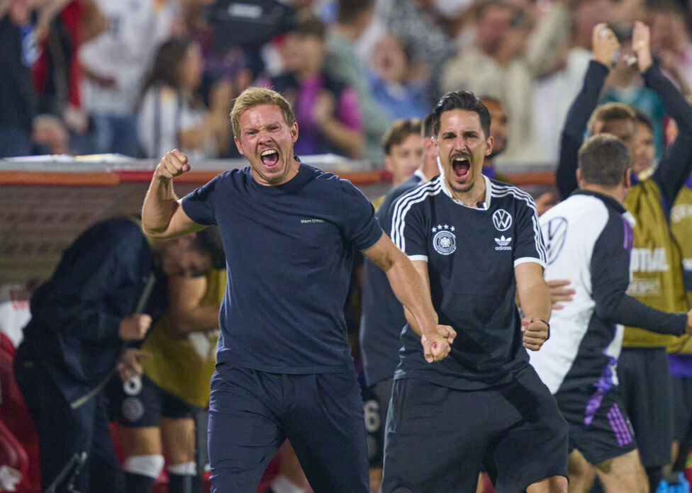 Pure Erleichterung: In dieser Gefühlslage verließen die DFB-Spitze, Teamchef Julian Nagelsmann und die Spieler um den ge