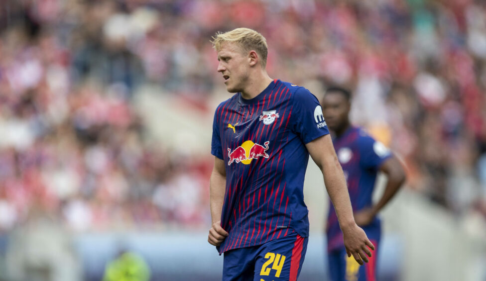 Xaver Schlager (RB Leipzig) hat sich gegen Mainz 05 erneut verletzt