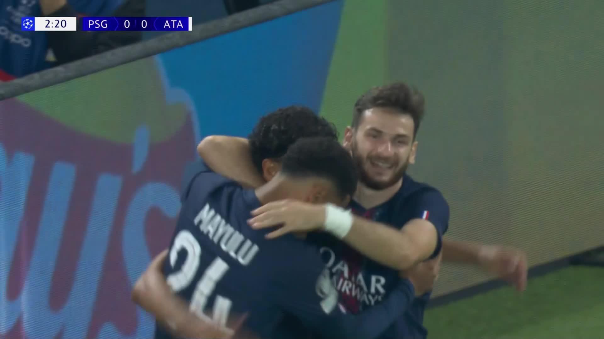 Tor - 1:0 Marquinhos (3.) | PSG-ATA - Sky Sport Austria