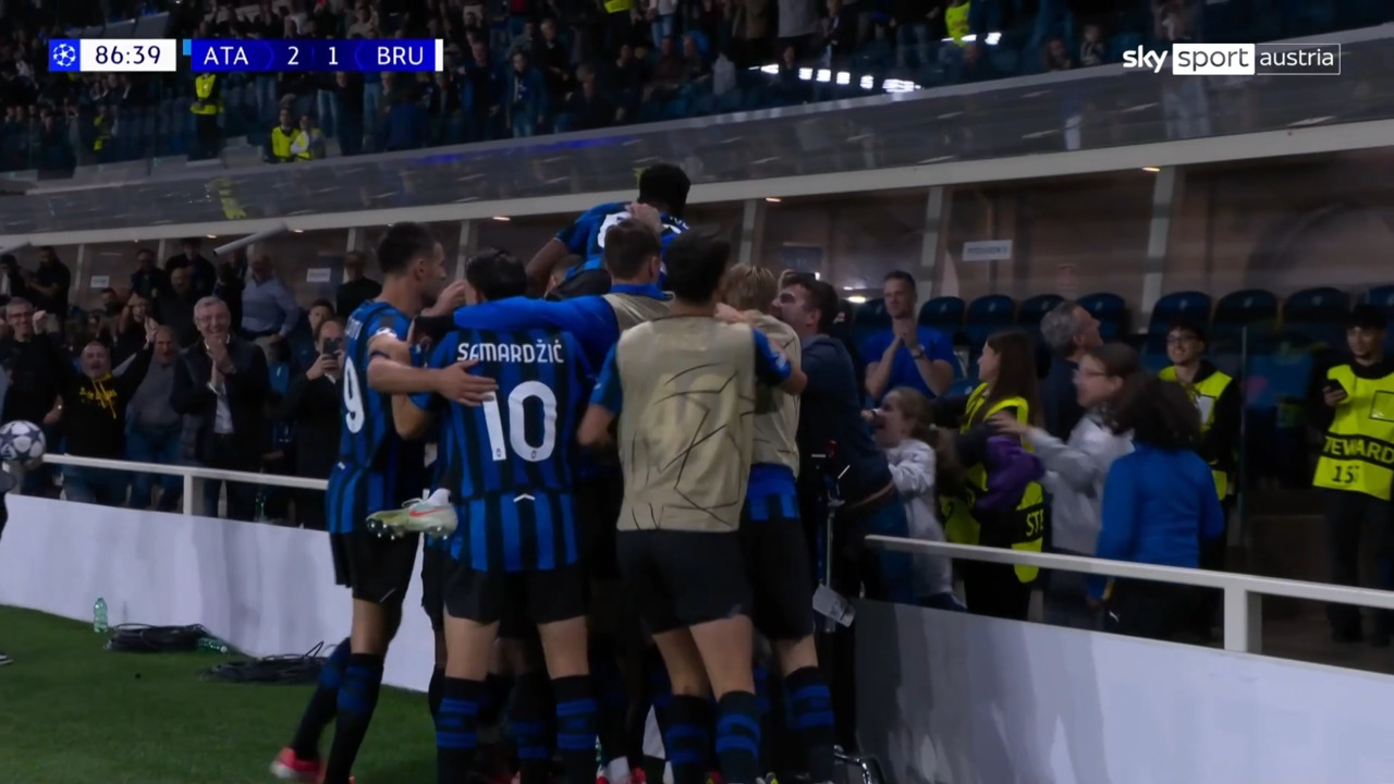 Tor – 2:1 Mario Pasalic (87.) | ATA-BRU - Sky Sport Austria