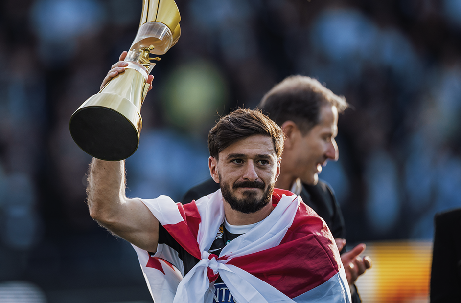 Otar Kiteishvili vom SK Sturm Graz ist am Montagabend bei der 29. Bruno-Gala im Globe Wien zum zweiten Mal in Serie als 