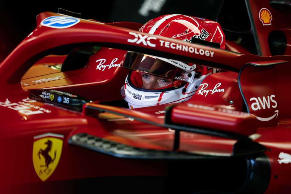 Formel-1-Pilot Charles Leclerc im ersten freien Training zum Großen Preis von Mexiko einen frühen Teilerfolg verbucht.