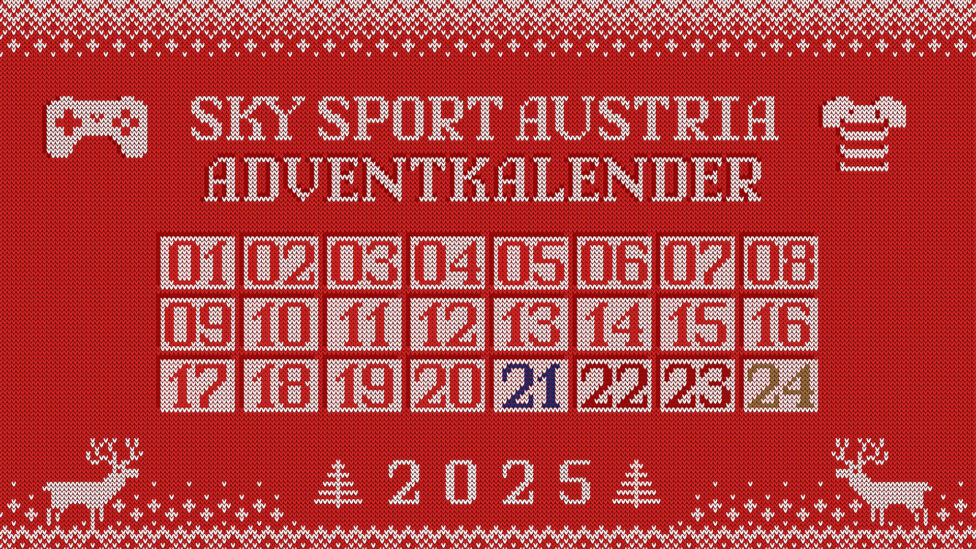 Mit dem Sky Sport Austria Adventkalender können Sky-Userinnen und -User bis Weihnachten täglich tolle Preise gewinnen