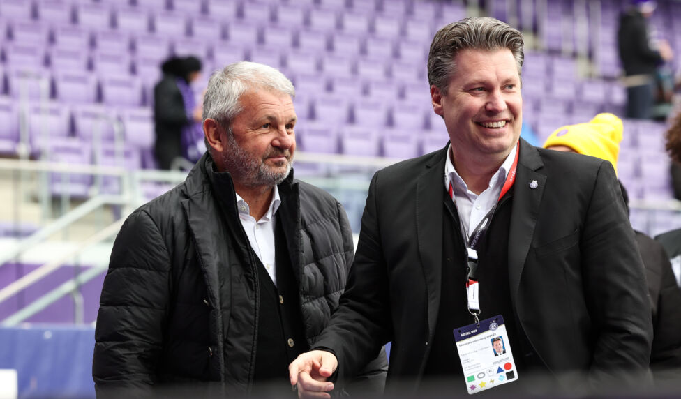 Vor acht Monaten feierten Harald Zagiczek und Jürgen Werner beim ViolaTalk den 114. Geburtstag der Wiener Austria noch S