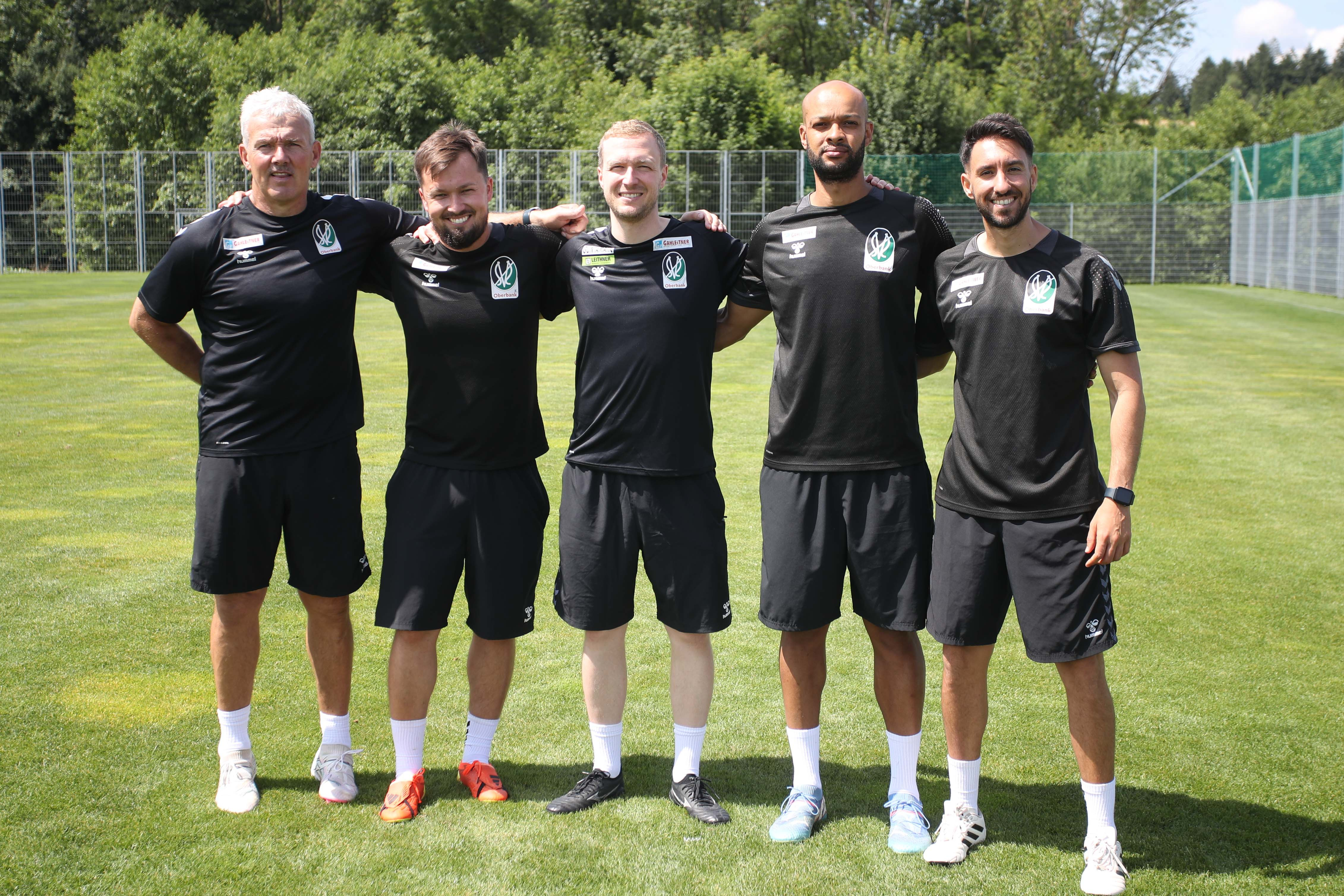 Das Trainerteam der SV Ried um Maximilian Senft will gezielt österreichische Talente fördern
