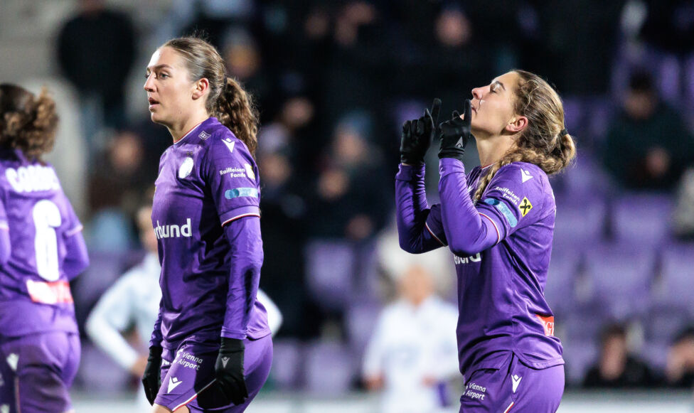 Die Wiener Austria überwintert in der ADMIRAL Frauen-Bundesliga an der Tabellenspitze, drei Zähler vor dem SKN St. Pölte