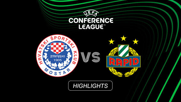 HIGHLIGHTS | Zrinjski Mostar - SK Rapid | 6. Spieltag