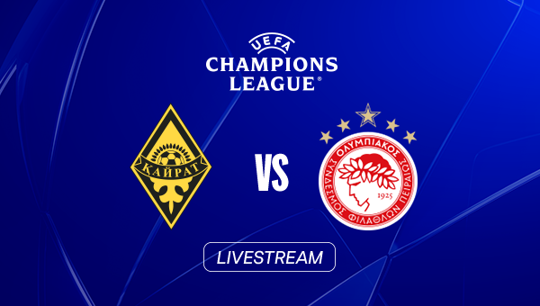 LIVE: Kairat Almaty - Olympiakos