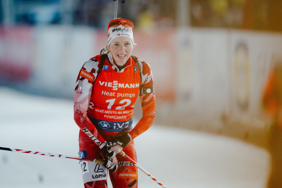 Lisa Hauser hat sich am Sonntag eine fixe Teilnahme am Massenstartbewerb bei den Olympischen Spielen in Italien gesicher