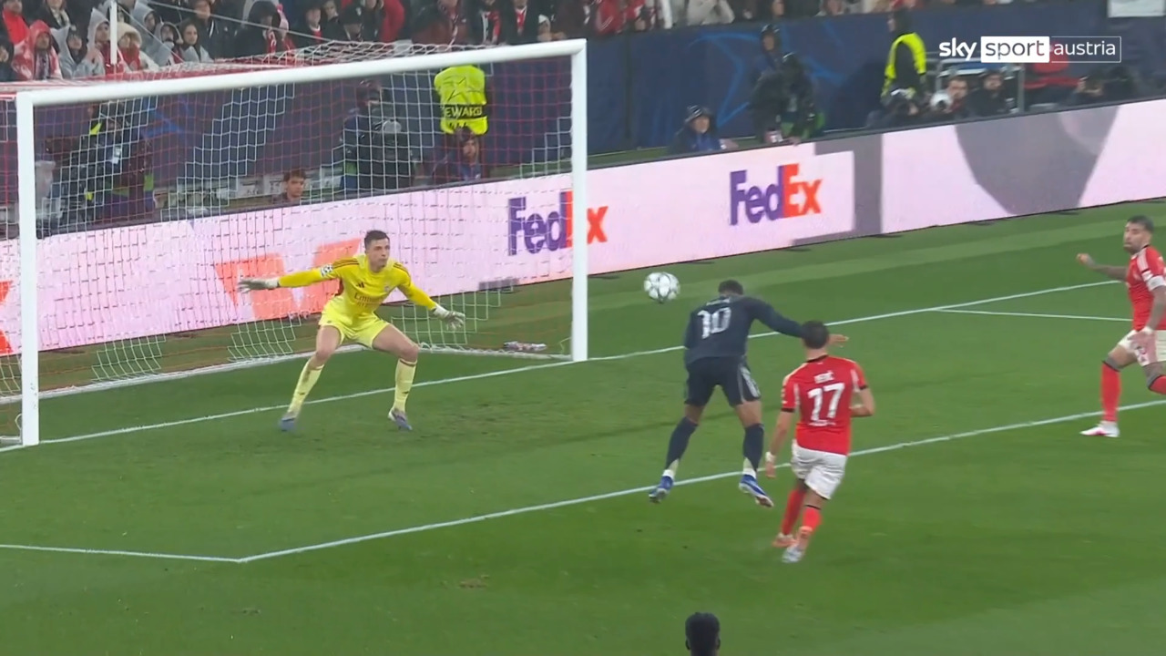 Tor – 0:1 Kylian Mbappé (30.) | BEN-RMA - Sky Sport Austria