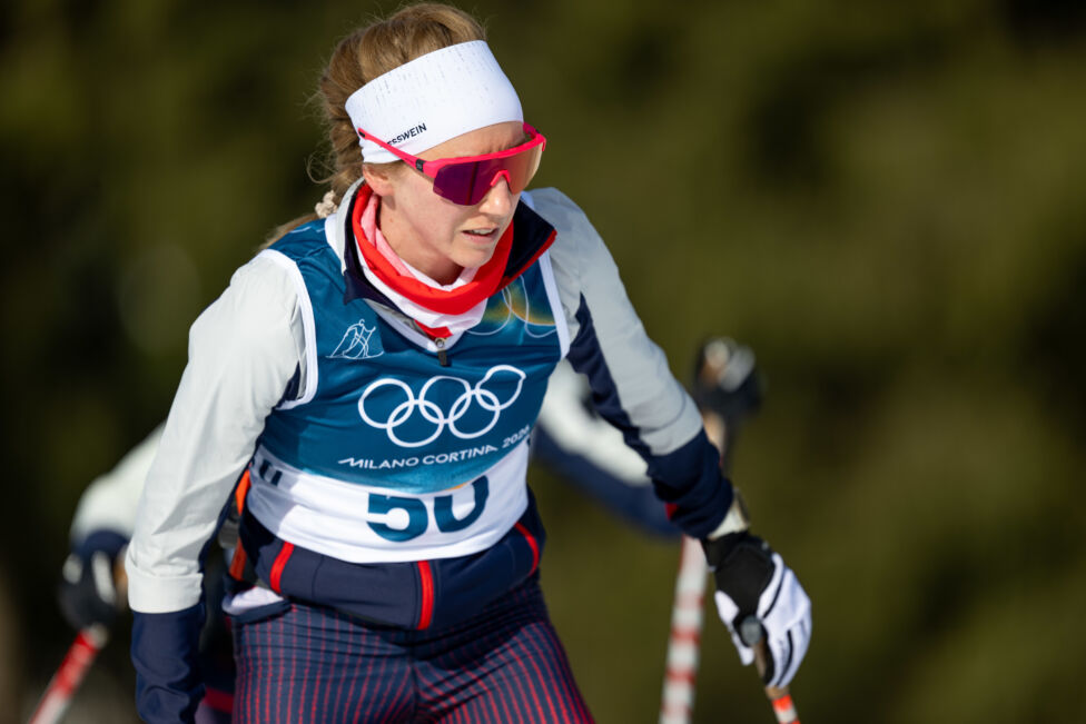 Vor der Langlauf-Staffel der Frauen am Samstag bemühte Teresa Stadlober (Bild) das olympische Motto