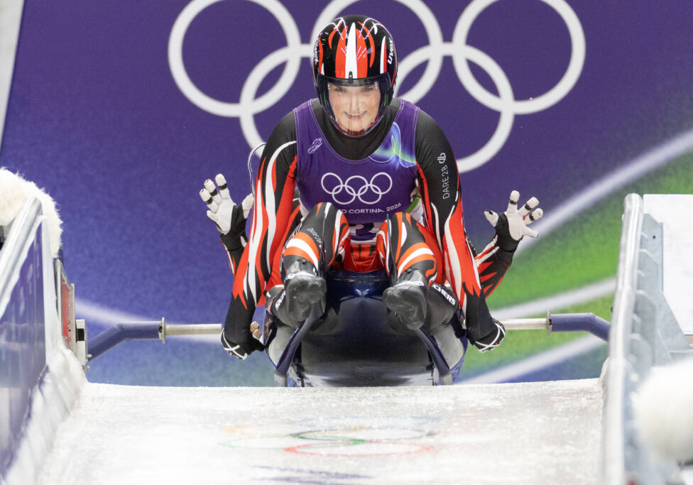 Selina Egle und Lara Kipp haben bei der olympischen Premiere im Rodel-Doppelsitzer Bronze gewonnen