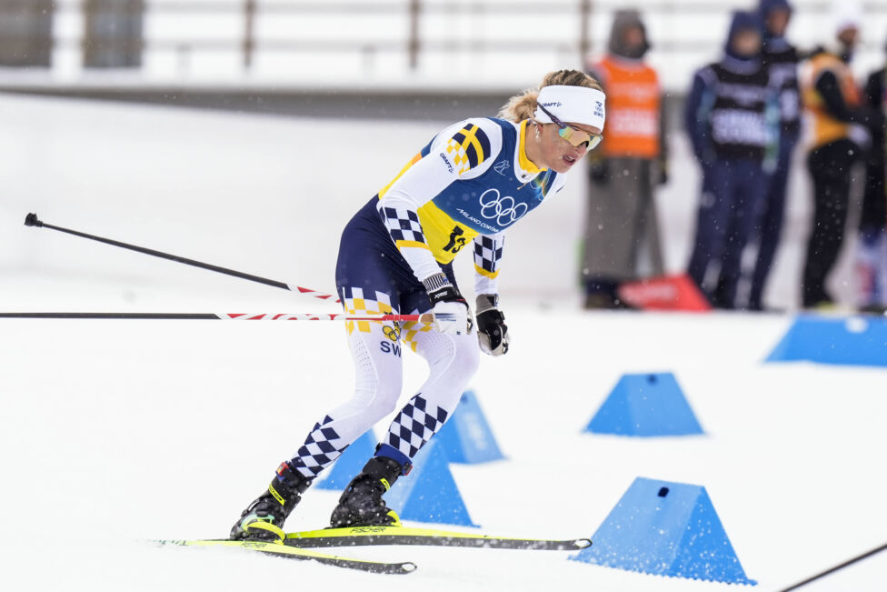 Die schwedische Goldfavoritin im 50-km-Langlauf im klassischen Stil bei den Olympischen Spielen (10.00 Uhr), Frida Karls