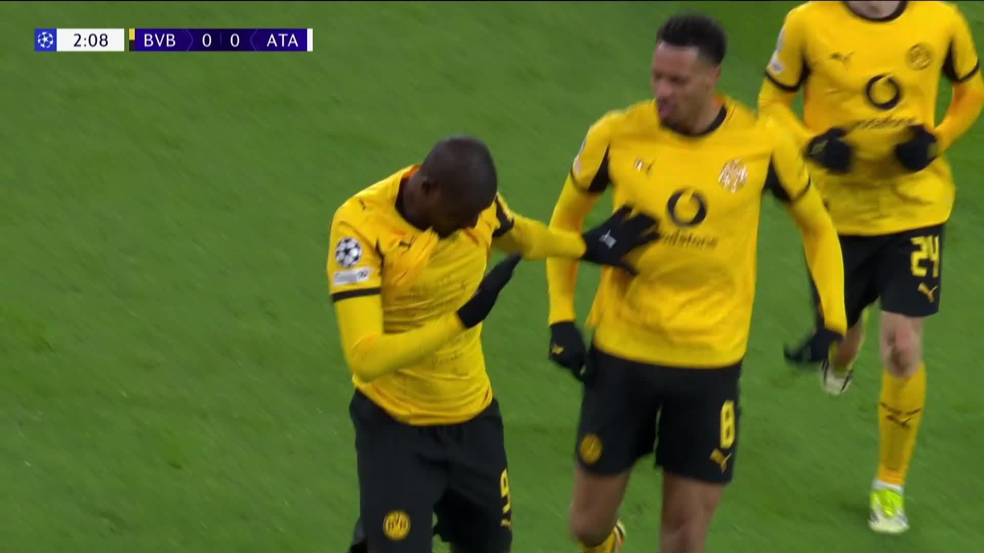 Tor - 1:0 Serhou Guirassy (3.) | BVB-ATA - Sky Sport Austria