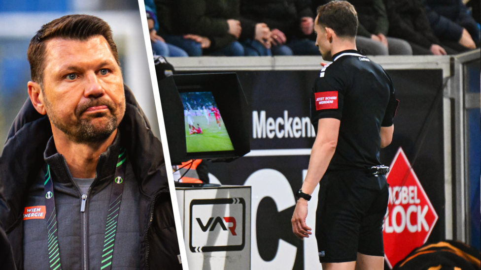 "Wahnsinn": Katzer sieht Rapid vom VAR benachteiligt