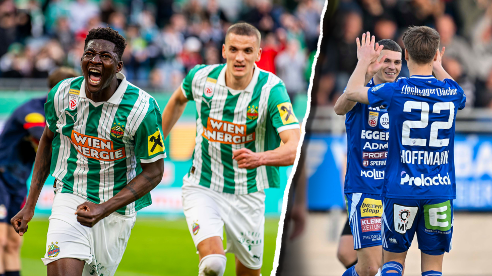 Der Grunddurchgang in der ADMIRAL Bundesliga ist nach 22. Runden beendet. Diese Teams kommen in die Meister- und Qualigr