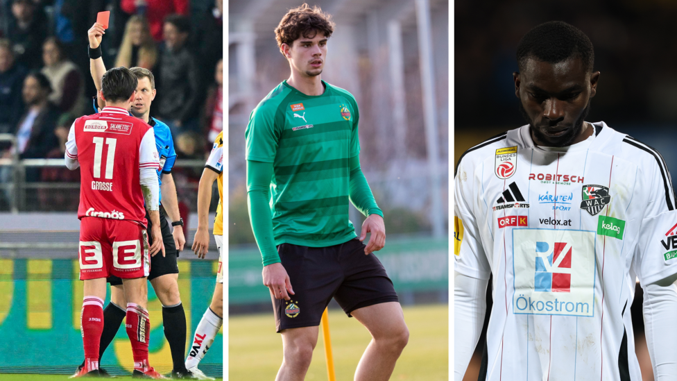 Am Montagabend hat der Senat 1 der österreichischen Bundesliga die Sperren gegen Mark Grosse (GAK), Jakob Schöller (SK R