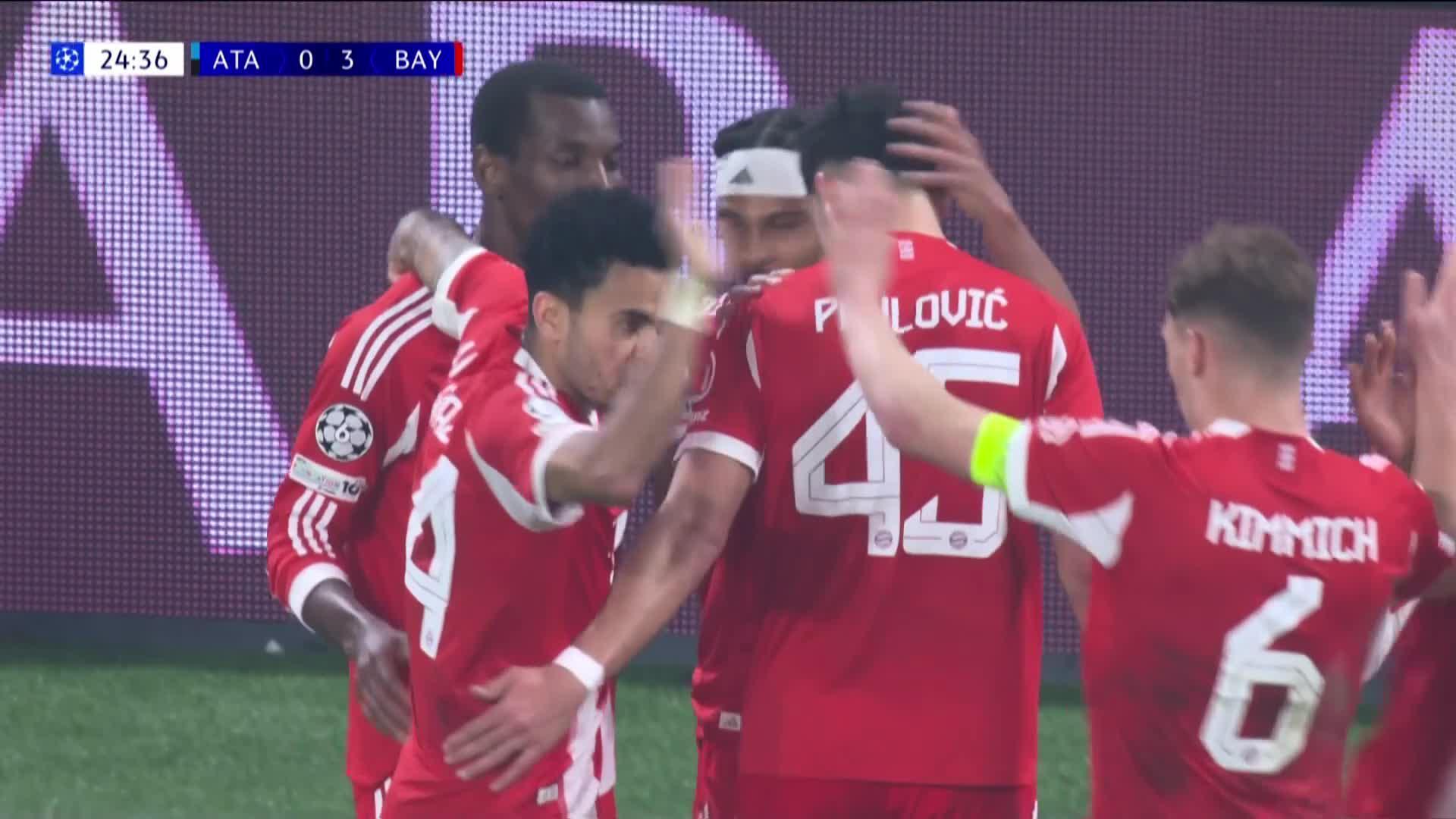 Tor - 0:3 Serge Gnabry (25.) | ATA-BAY - Sky Sport Austria