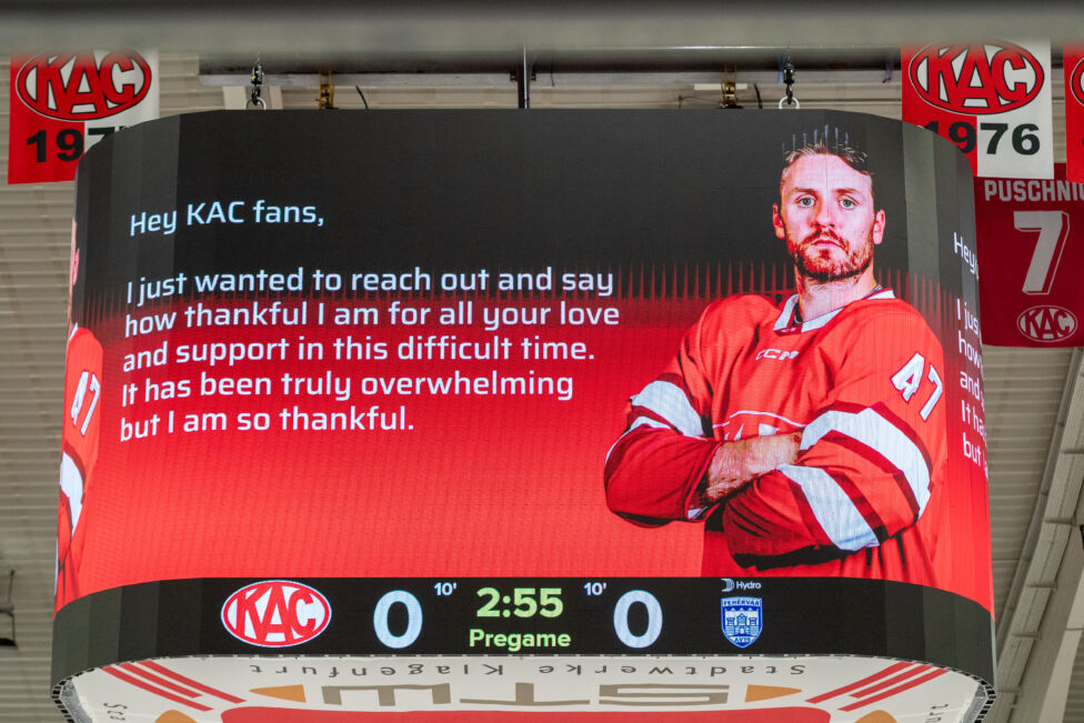 Zukunft von KAC-Spieler Murray nach Herzstillstand offen